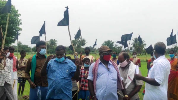 Kanchipuram Farmers hold protest against Chennai-Salem Expressway Kanchipuram Farmers hold protest against Chennai-Salem Expressway