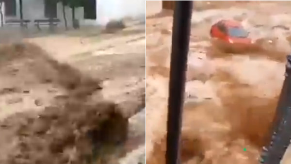 In Spain 3 months of rain in 20 minutes In Spain 3 months of rain in 20 minutes