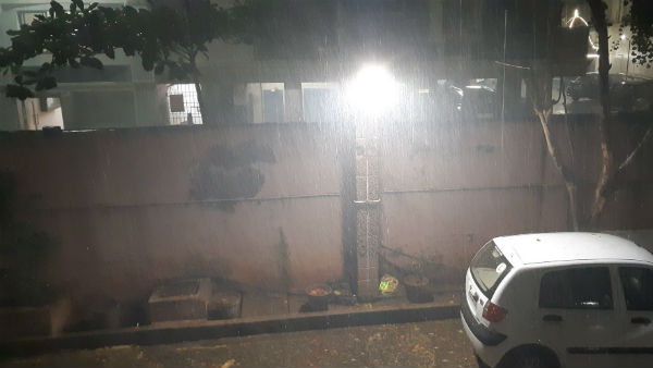 Chennai receives rainfall on Tuesday Evening Chennai receives rainfall on Tuesday Evening