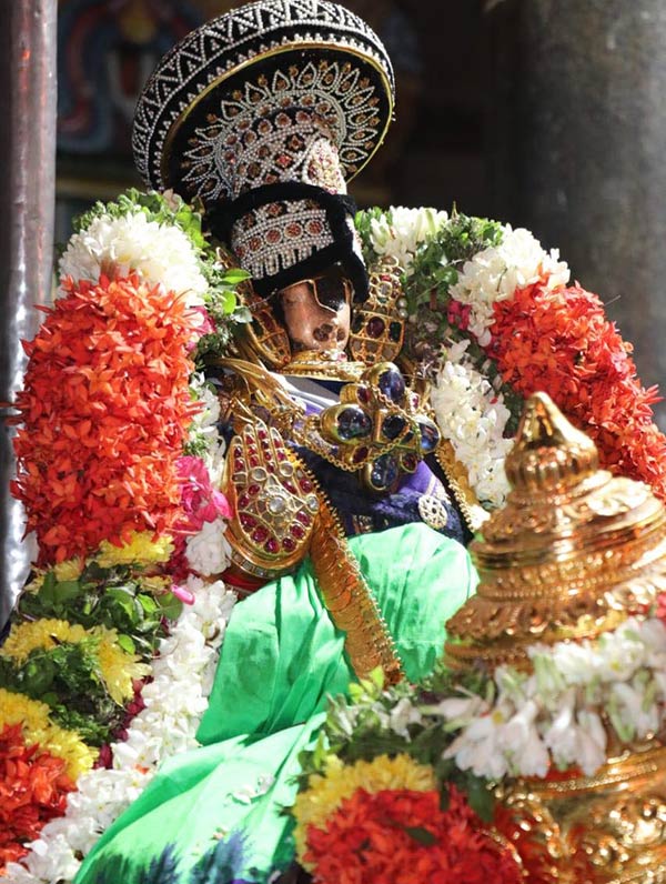Srirangam Sri Ranganathaswami Temple Adhi Brahmotsavam Sri Namperumal on Garudavahana sevai Srirangam Sri Ranganathaswami Temple Adhi Brahmotsavam Sri Namperumal on Garudavahana sevai