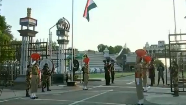 Independence Day: Beating retreat ceremony at the Attari-Wagah border Independence Day: Beating retreat ceremony at the Attari-Wagah border