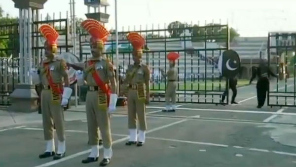 Independence Day: Beating retreat ceremony at the Attari-Wagah border Independence Day: Beating retreat ceremony at the Attari-Wagah border