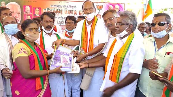 PM Modis birthday celebration in Kancheepuram PM Modis birthday celebration in Kancheepuram