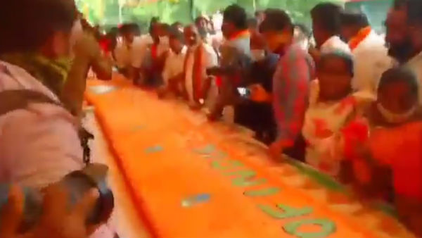 Tamilnadu BJP celebrates PM Narendra Modis 70th birthday Tamilnadu BJP celebrates PM Narendra Modis 70th birthday