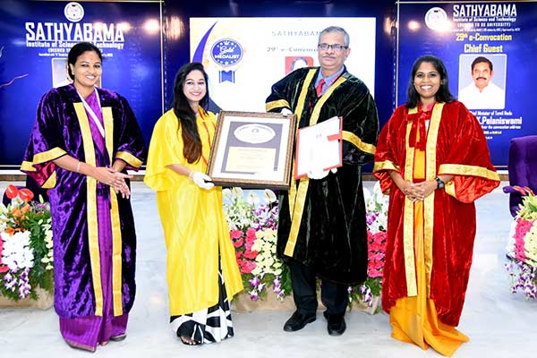 CM participated in 29th Graduation Ceremony of Sathyabama Deemed university CM participated in 29th Graduation Ceremony of Sathyabama Deemed university