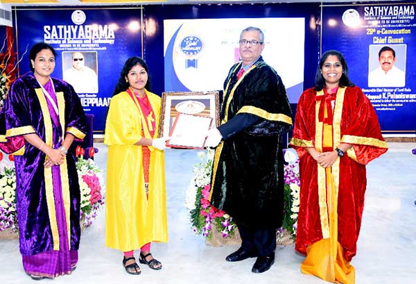 CM participated in 29th Graduation Ceremony of Sathyabama Deemed university CM participated in 29th Graduation Ceremony of Sathyabama Deemed university