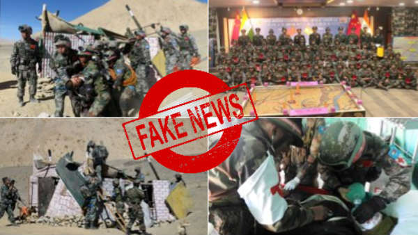 Fake News : Old image of India-China soldiers goes viral Fake News : Old image of India-China soldiers goes viral