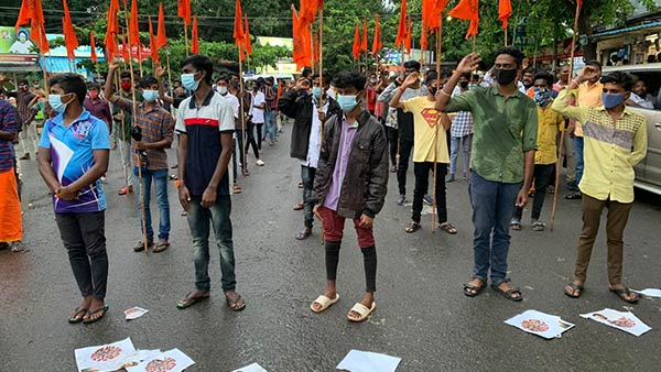 சூர்யாவுக்கு எதிராக முழக்கம்