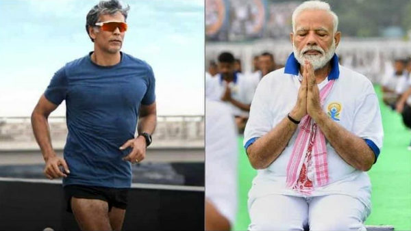 PM Modi wonders after knowing the age of Milind Soman PM Modi wonders after knowing the age of Milind Soman