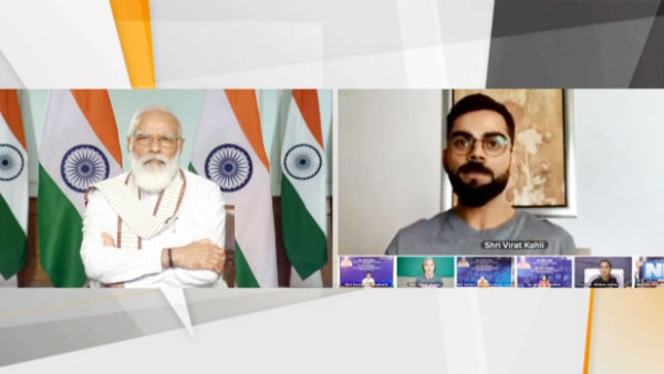 Fit India Movement: PM Modi Interacts With Kohli on first anniversary Fit India Movement: PM Modi Interacts With Kohli on first anniversary