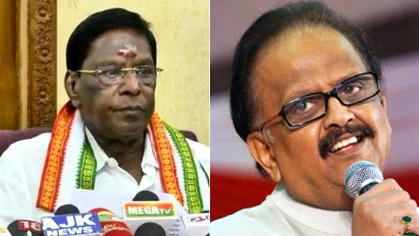 SP Balasubrahmanyam deserves Bharat Ratna says CM Narayanasamy SP Balasubrahmanyam deserves Bharat Ratna says CM Narayanasamy