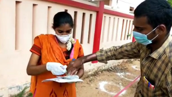 Newly weds woman remove Tali and metti wrote the NEET exam Newly weds woman remove Tali and metti wrote the NEET exam