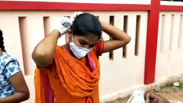 Newly weds woman remove Tali and metti wrote the NEET exam Newly weds woman remove Tali and metti wrote the NEET exam