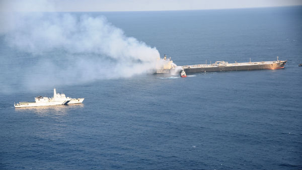 Srilanka: Oil Tanker fire is under control Srilanka: Oil Tanker fire is under control