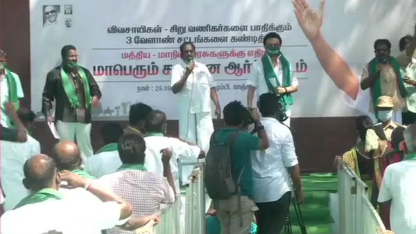 DMK protest agri protest: Edappadi Palanisamy is the poisonous gas he deceives the farmers says MK Stalin DMK protest agri protest: Edappadi Palanisamy is the poisonous gas he deceives the farmers says MK Stalin