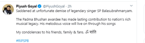 SP Balasubrahmanyam death twitter reactions from Rahul Gandhi MK Stalin Latha mangeshkar SP Balasubrahmanyam death twitter reactions from Rahul Gandhi MK Stalin Latha mangeshkar