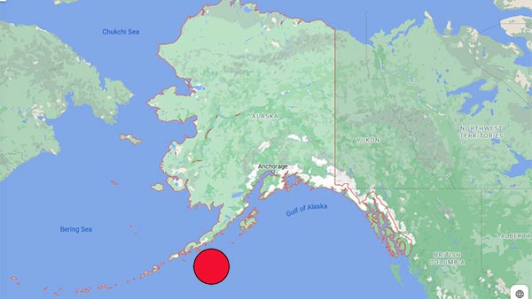Powerful earthquake in the state of Alaska in the United States Powerful earthquake in the state of Alaska in the United States