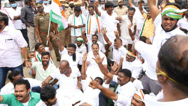 Police ban Tamilnadu Congress Committee rally in Theni Police ban Tamilnadu Congress Committee rally in Theni
