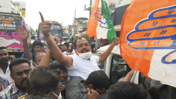 Congress workers across Tamil Nadu have protest the police arrest of Rahul Gandhi Congress workers across Tamil Nadu have protest the police arrest of Rahul Gandhi