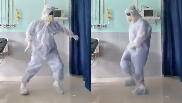 WATCH: A doctor dances to the tune of a Bollywood number in a COVID ward in Assam WATCH: A doctor dances to the tune of a Bollywood number in a COVID ward in Assam