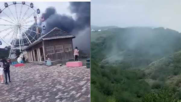 A fire at a tourist site in China killed 13 people on the first day of an eight-day national holiday A fire at a tourist site in China killed 13 people on the first day of an eight-day national holiday
