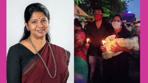 Hathras rape issue: Kanimozhis candle march protest and couple image viral on socials Hathras rape issue: Kanimozhis candle march protest and couple image viral on socials