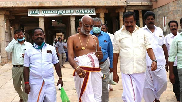 கேஎன் நேருவுக்கு வரவேற்பு