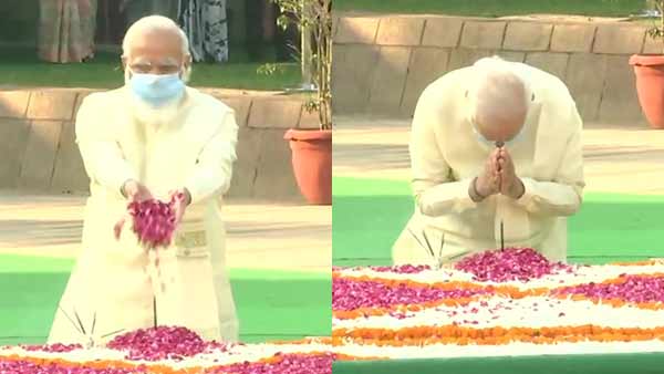 Prime Minister Narendra Modi and President Ram Nath Kovind expresses gratitude to Gandhi Jayanti Prime Minister Narendra Modi and President Ram Nath Kovind expresses gratitude to Gandhi Jayanti