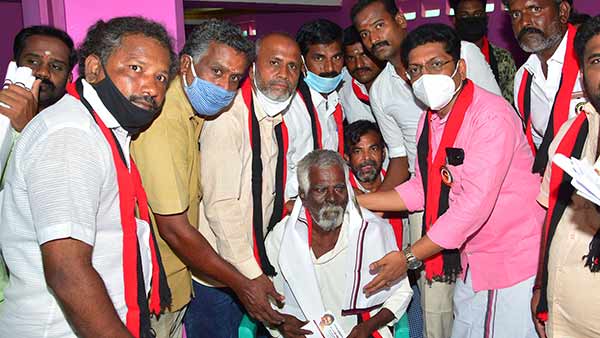 500 people to joined DMK in the presence of Saravanan MLA in Madurai 500 people to joined DMK in the presence of Saravanan MLA in Madurai