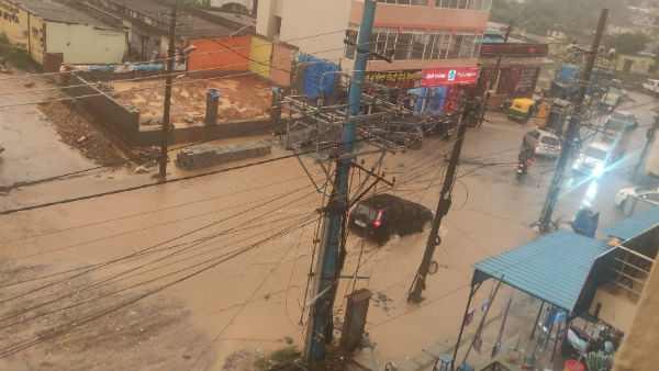 Rain lashes Bangalore since today evening Rain lashes Bangalore since today evening