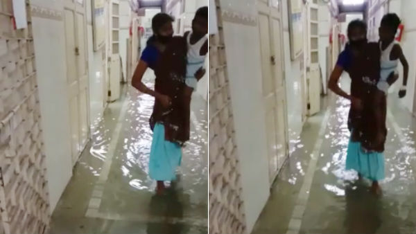 சாலைகளில் வெள்ளம்