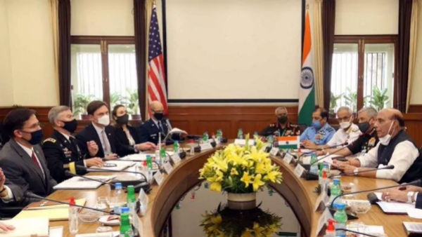 India-US 2+2 talks discussions at Hyderabad House in New Delhi India-US 2+2 talks discussions at Hyderabad House in New Delhi