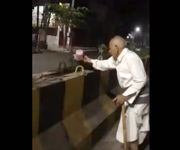 முதியவருக்கு நன்றி