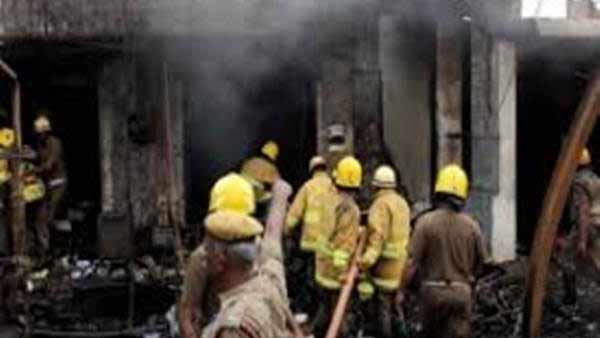Sivakasi textile shop fire - Millions of textiles burnt to ashes Sivakasi textile shop fire - Millions of textiles burnt to ashes