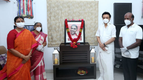 MK Stalin condolences for the demise of M. Subramanians son M.S. Anbazhagan MK Stalin condolences for the demise of M. Subramanians son M.S. Anbazhagan