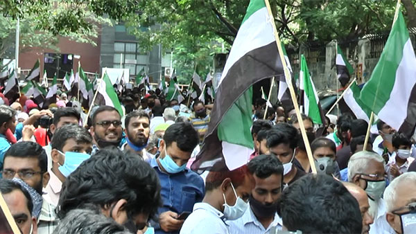 Tamil Nadu Tawheed Jamaat protested in Chennai against Babri Masjid verdict Tamil Nadu Tawheed Jamaat protested in Chennai against Babri Masjid verdict