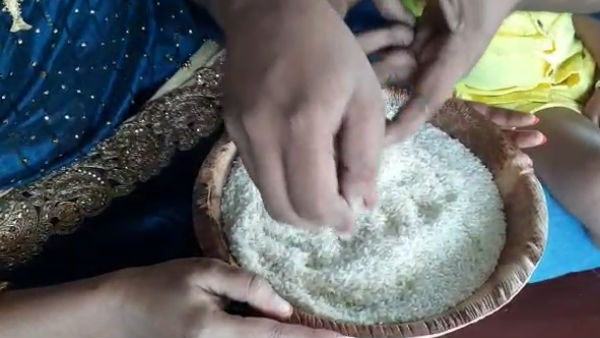 Vijayadasamy enthusiastic celebration: Vidyarambam commotion for children in temples Vijayadasamy enthusiastic celebration: Vidyarambam commotion for children in temples