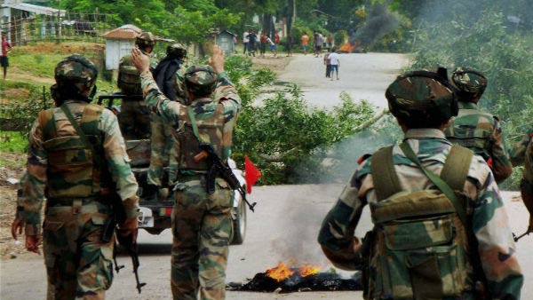 Violence at Assam Mizoram border at midnight Violence at Assam Mizoram border at midnight