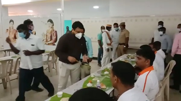 Disaster relief team camped in Cuddalore ... Collector giving a treat Disaster relief team camped in Cuddalore ... Collector giving a treat