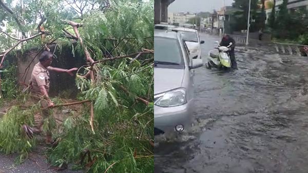 155 கி.மீ வேகத்தில் காற்று