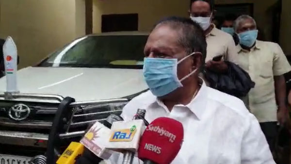 Puducherry Chief Minister Narayanasamys residence is surrounded by rain water Puducherry Chief Minister Narayanasamys residence is surrounded by rain water