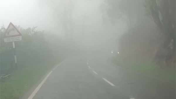 Ooty weather today: Cloud cover on the roads due to rain Ooty weather today: Cloud cover on the roads due to rain