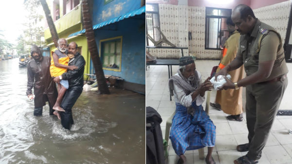 Chennai Commissioner praises policemen who resuces people from flood Chennai Commissioner praises policemen who resuces people from flood
