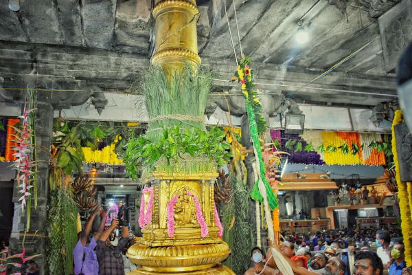 Karthika deepam Festival begins with flag hoisting at Thiruvannamalai Karthika deepam Festival begins with flag hoisting at Thiruvannamalai