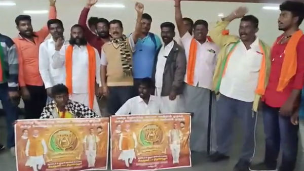 Police arrested 50 people, including BJP state secretary Meesai Arsunan over vel yathra Police arrested 50 people, including BJP state secretary Meesai Arsunan over vel yathra