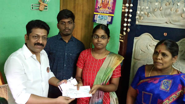 Dr. Saravanan Mla donated Rs. 2 lakhs for the medical studies of a poor student Dr. Saravanan Mla donated Rs. 2 lakhs for the medical studies of a poor student