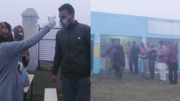 Jammu and Kashmir: Polling underway for the sixth phase of DDC elections Jammu and Kashmir: Polling underway for the sixth phase of DDC elections