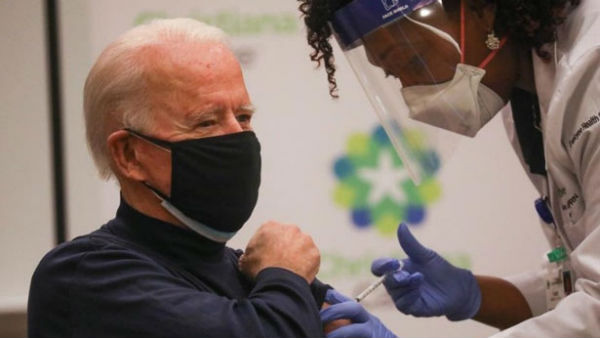 US President-elect Joe Biden gets coronavirus vaccine US President-elect Joe Biden gets coronavirus vaccine
