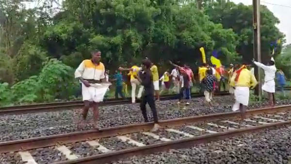Tambaram Railway Police registers case against 300 PMK cadres Tambaram Railway Police registers case against 300 PMK cadres