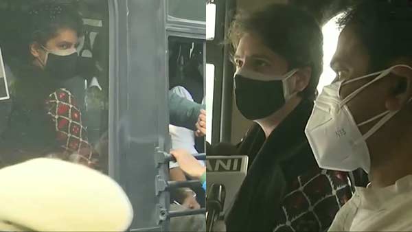 March to Rashtrapati Bhawan against Farm Laws- Priyanka Gandhi and Congress leaders detained March to Rashtrapati Bhawan against Farm Laws- Priyanka Gandhi and Congress leaders detained
